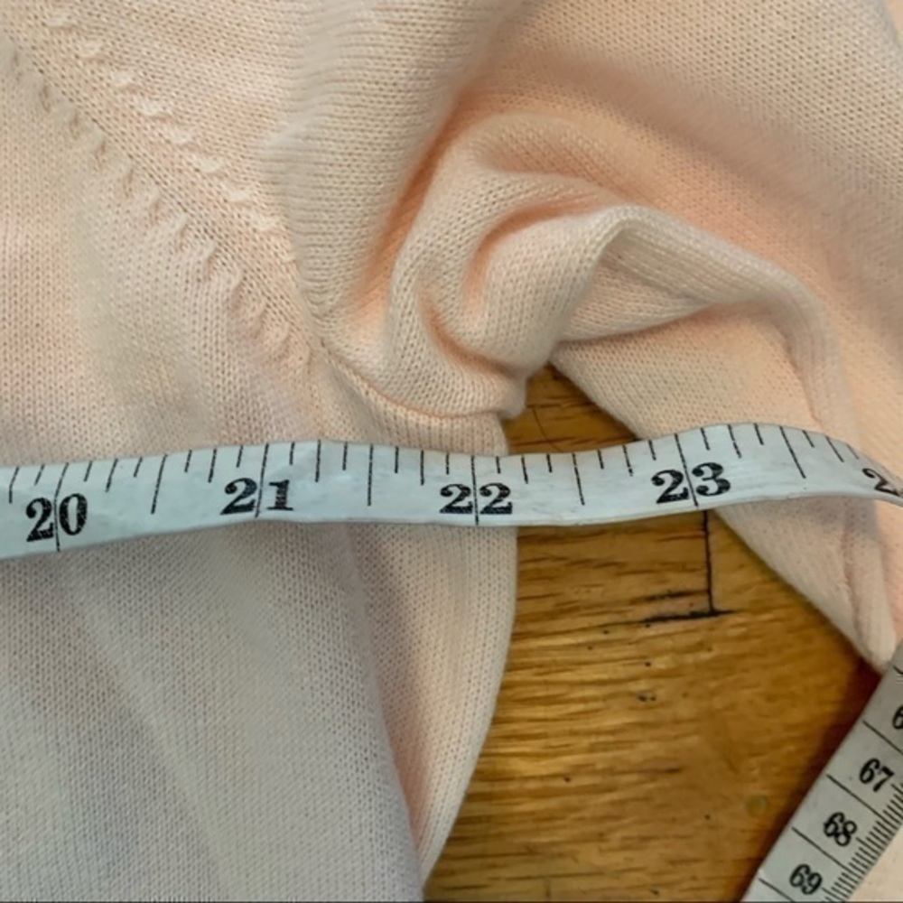 Lands End size 1X pale pink knit top - Picture 5 of 9